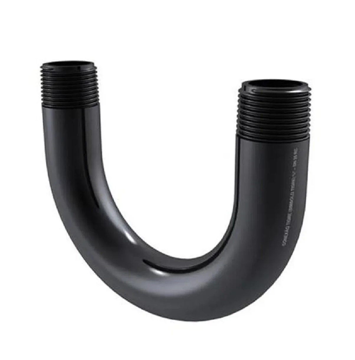 Curva de PVC 2 1/2 pol. 180° Preto Elétrica Bichuette