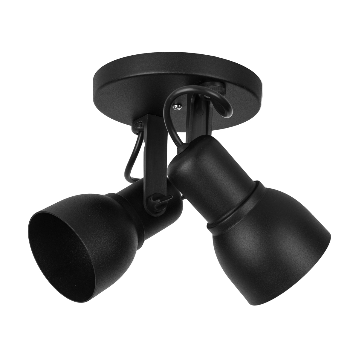 Spot Light Preto 2 Lâmpada SP1857-2 Kin Light