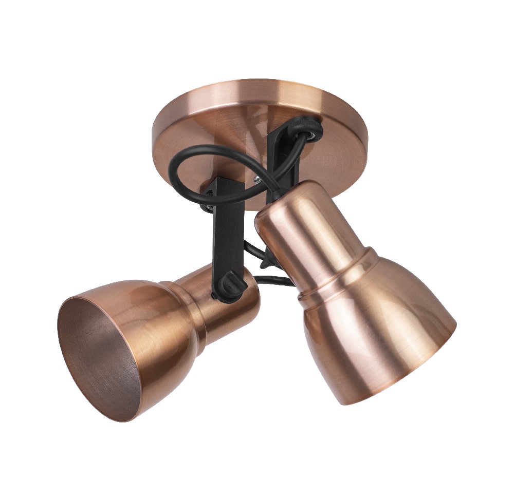 Spot Light Cobre 2 Lâmpada SP1859-2 Kin Light