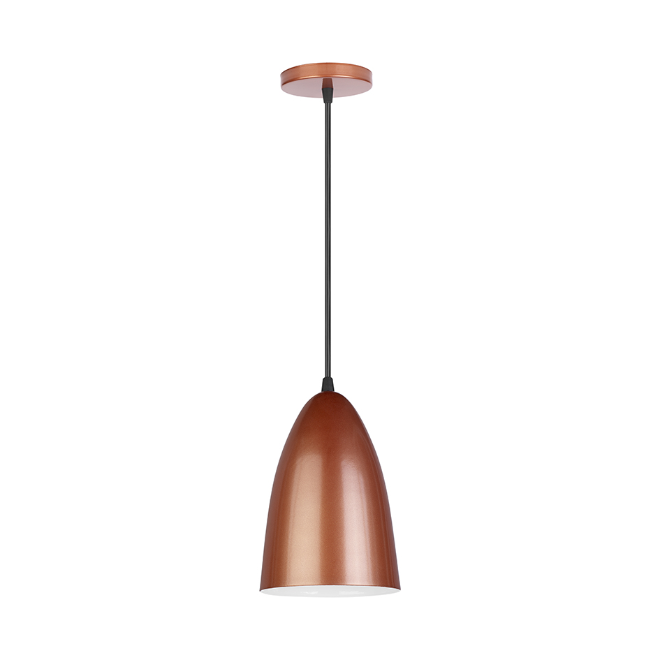 Pendente Alumínio Detroit Cobreado Pd131-co Kin Light