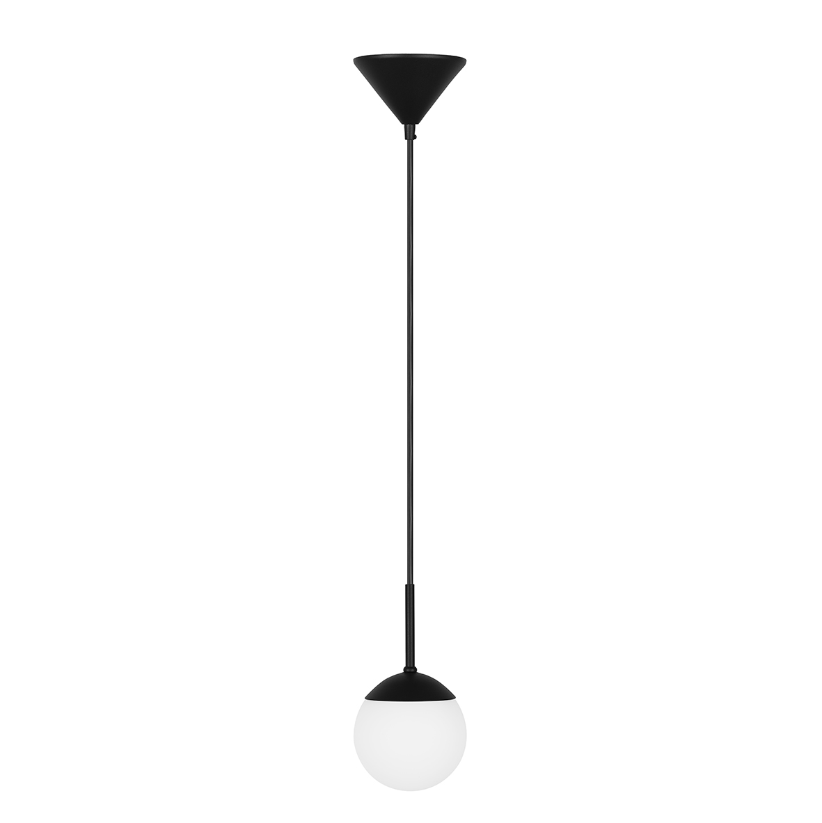 Pendente Orbe Micro em Vidro Fosco G9 Preto PD156-PT Kin Light