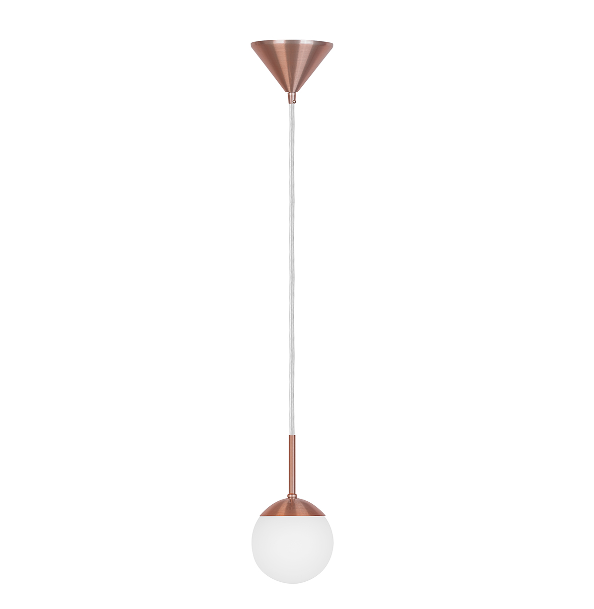 Pendente Orbe Micro em Vidro Fosco G9 Cobre PD156-CO Kin Light