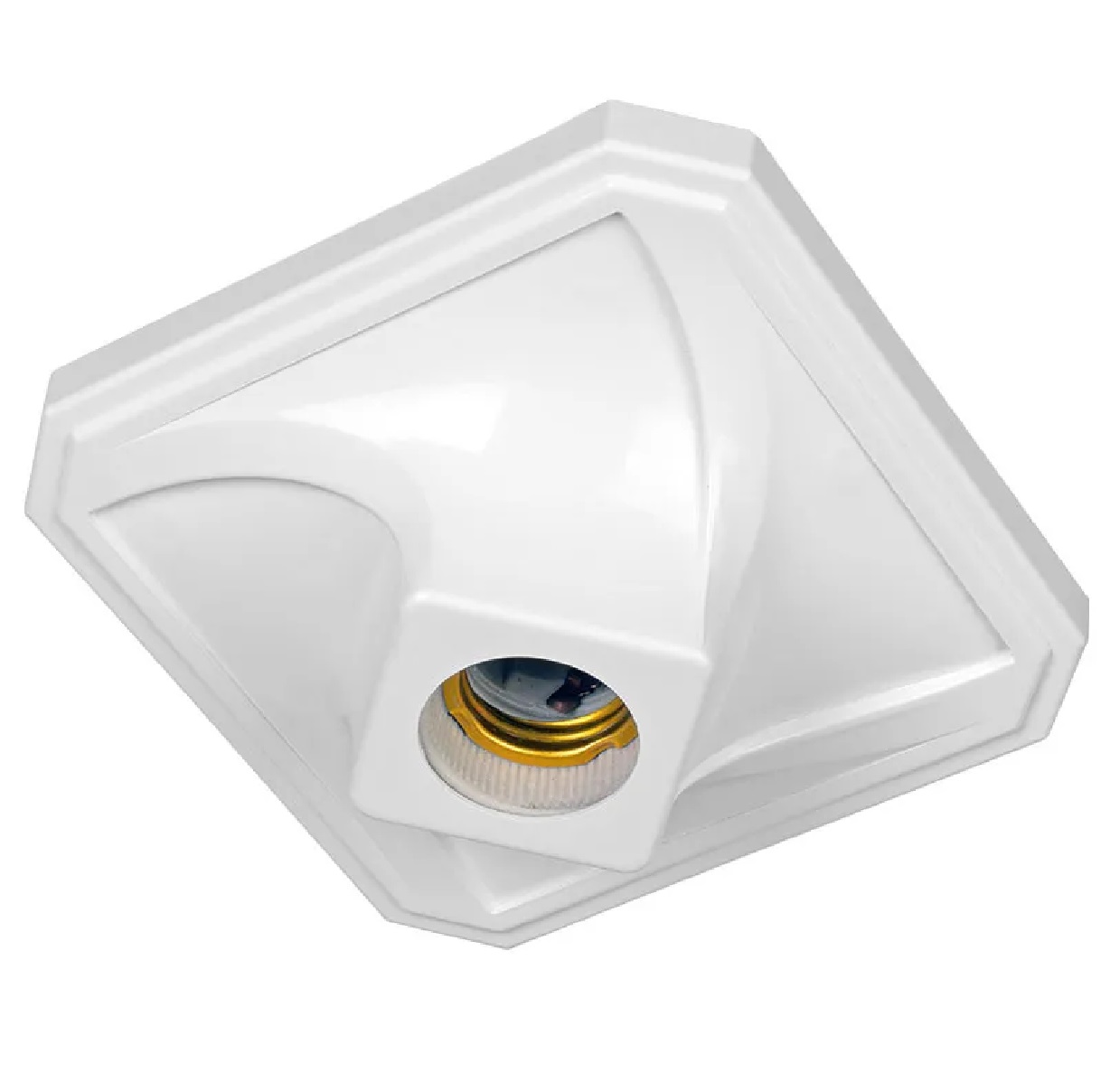 Plafon Plafonier Branco Quadrado PL16-BRQD Kin Light