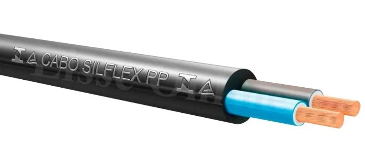 Cabo Flexível PP 2 x 0,75 mm² 300/500 V Preto Corfio por Metro
