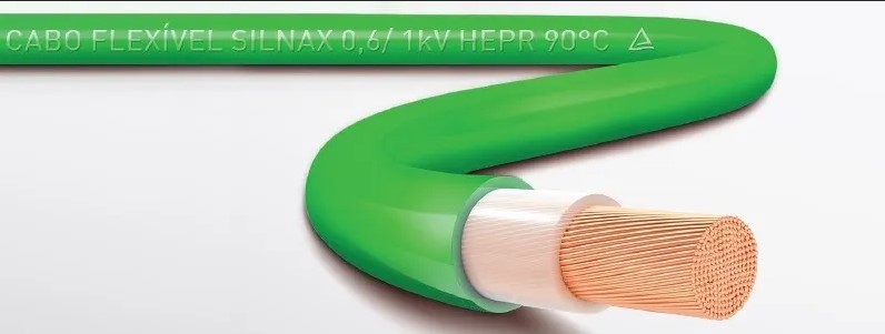Cabo Flexível NAX 16 mm² 0,6/1 kV Verde Megatron por Metro