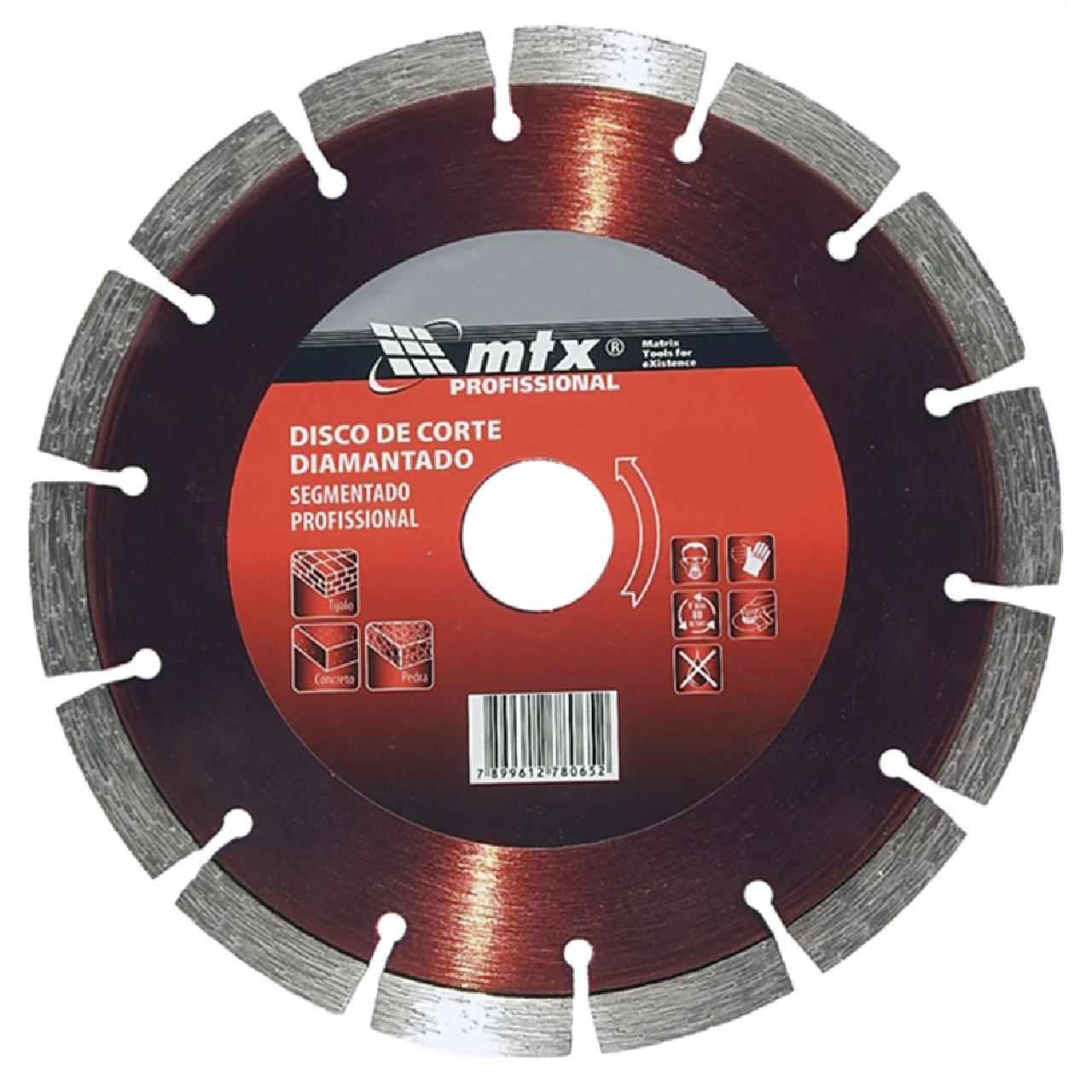 Disco Diamantado Segmentado 230 x 25,4 mm Elétrica Bichuette