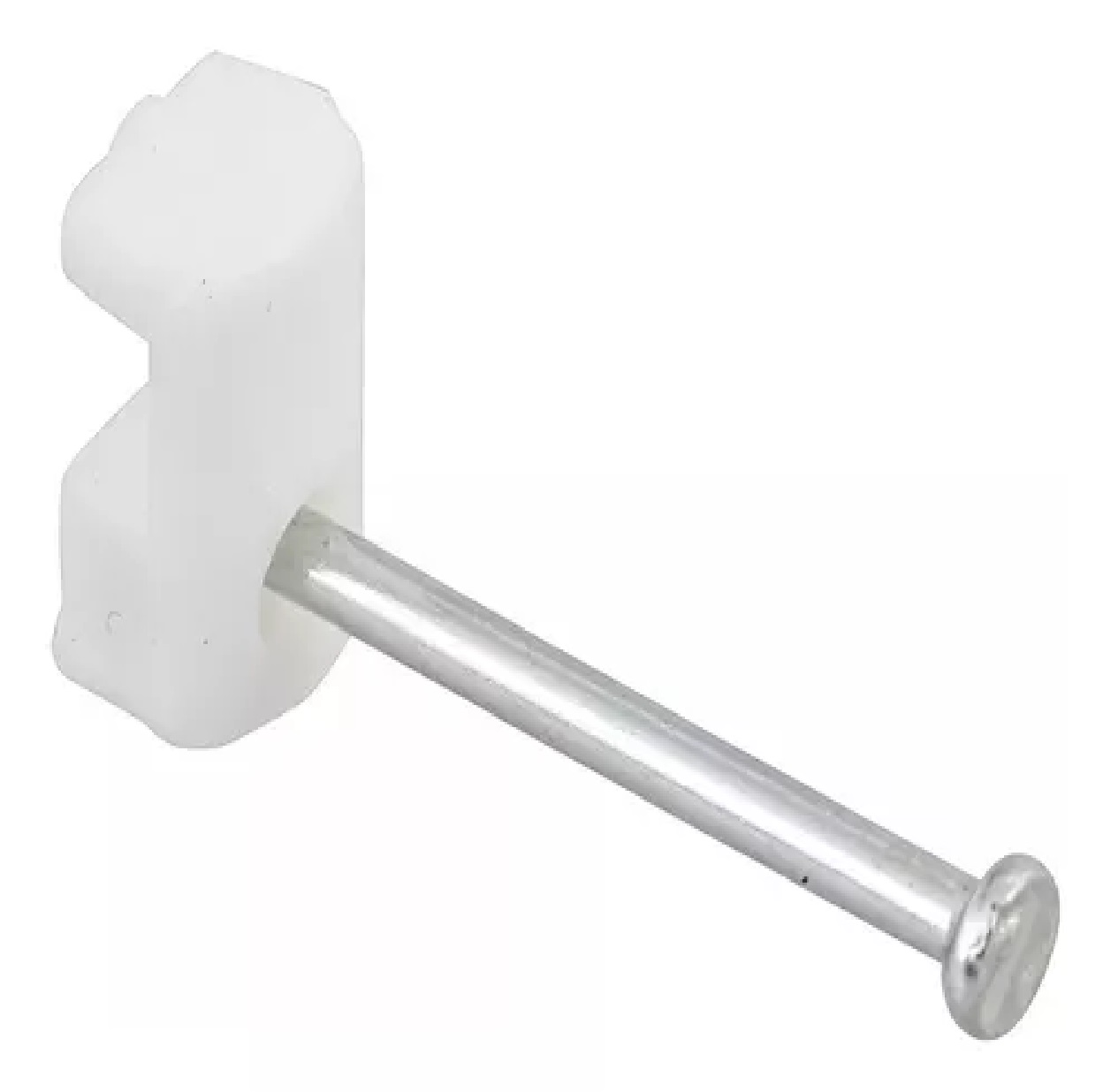GRAMPO FIXA FIO 18/20 0,75/0,50MM BRANCO C/PREGO REF 387
