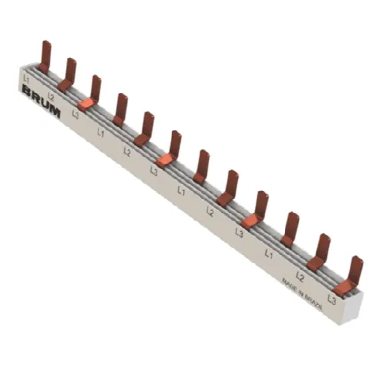 Barramento Pente 1 x 18 Pinos BRM18D Brum