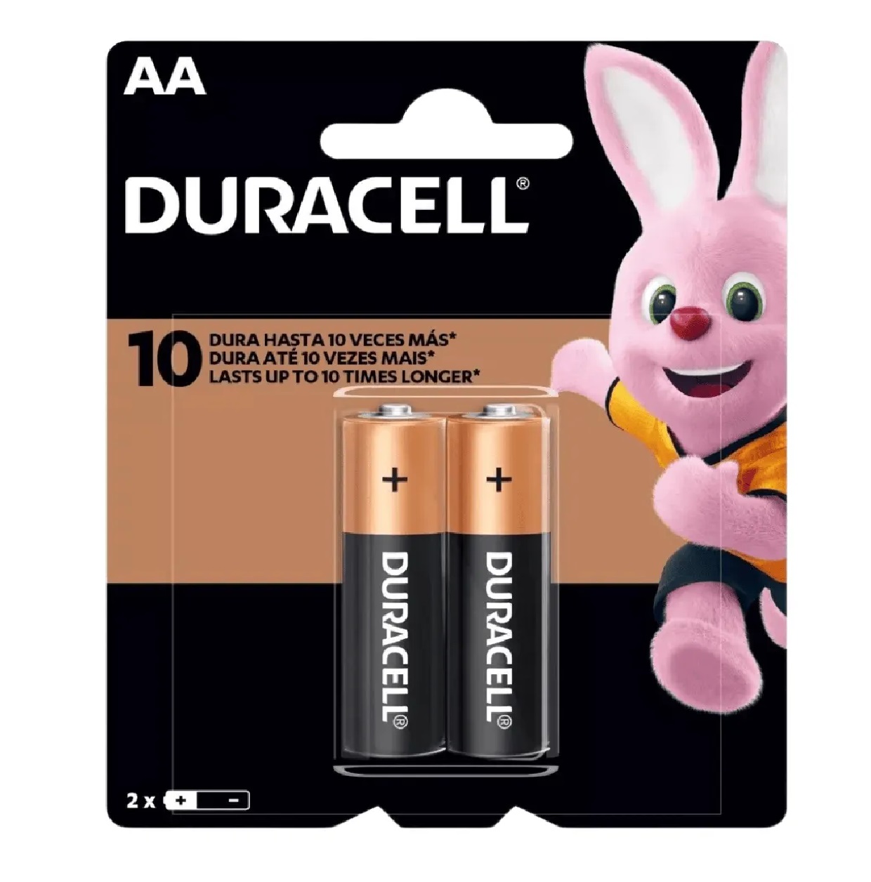 Pilha Alcalina AA, com 2 Unidades Duracell