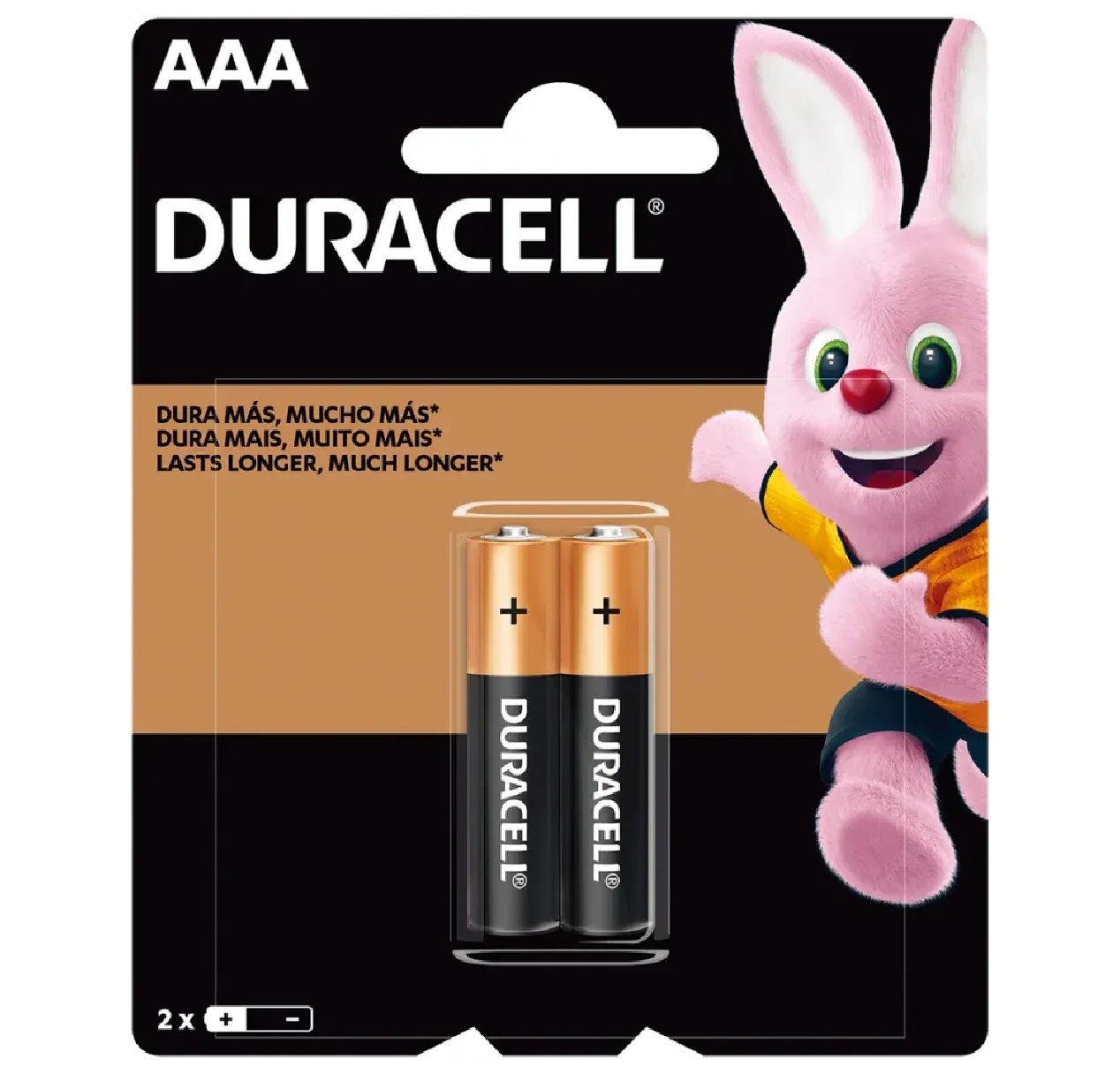 Pilha Alcalina AAA, com 2 Unidades Duracell