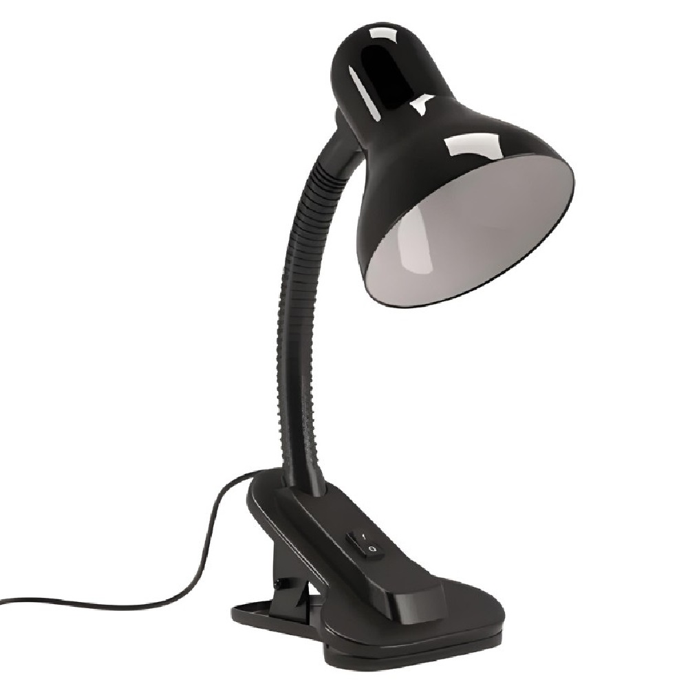 Luminária de Mesa Viking com Clip Preto Bivolt LM1210 Luminatti