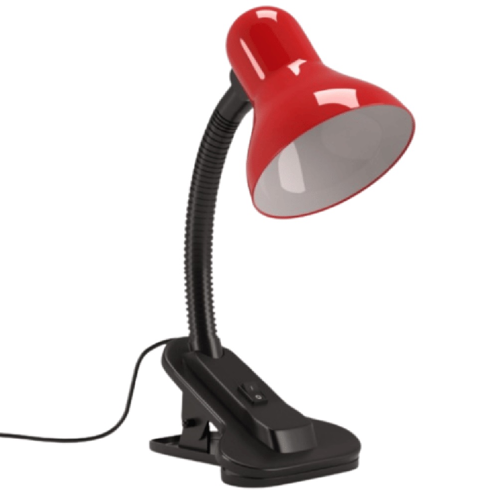 Luminária de Mesa Viking com Clip Vermelho Bivolt LM1212 Luminatti
