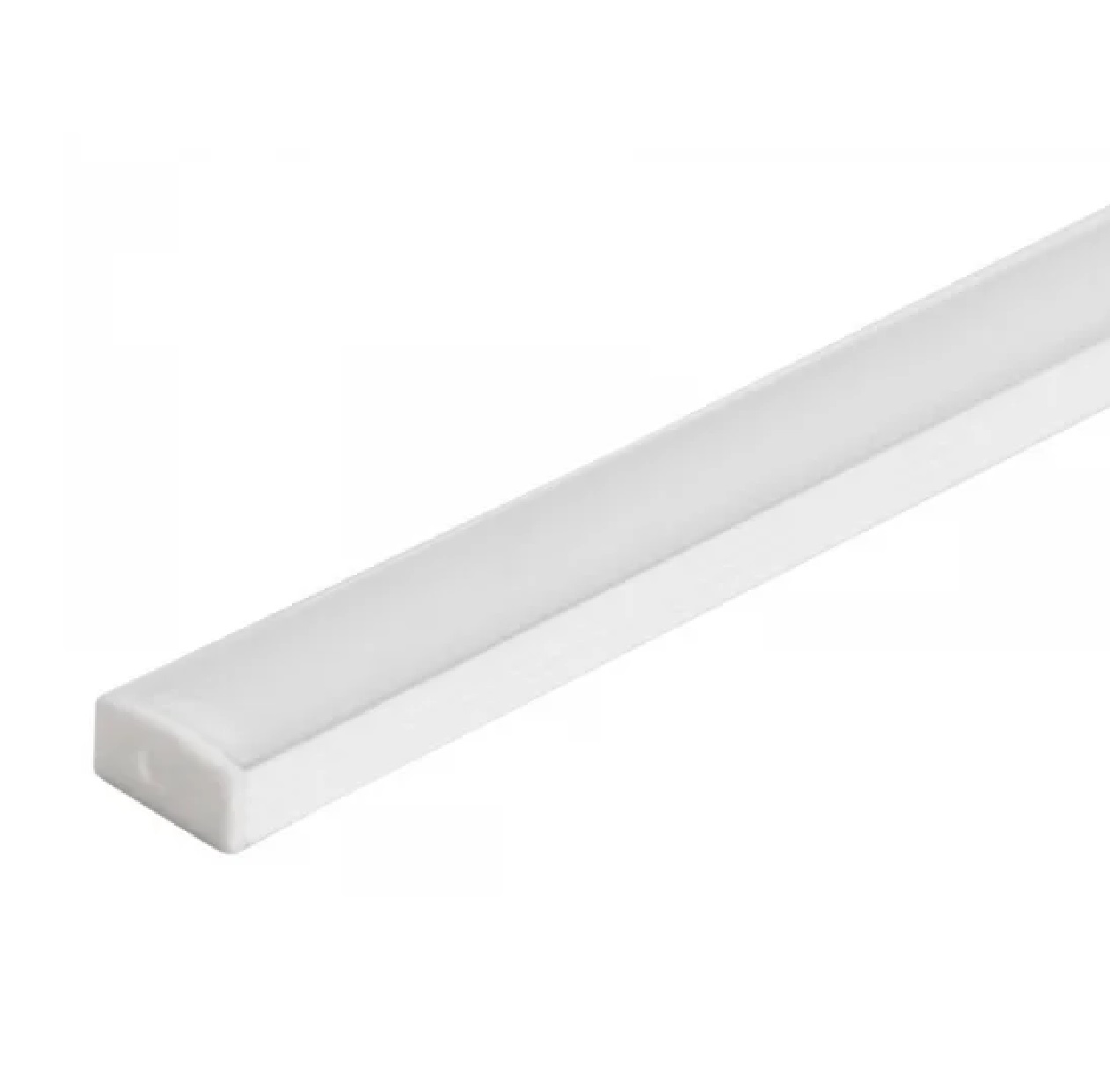 Perfil Alumínio 17x7 Mm 2mts Branco Sobrepor 97.34 Foxlux