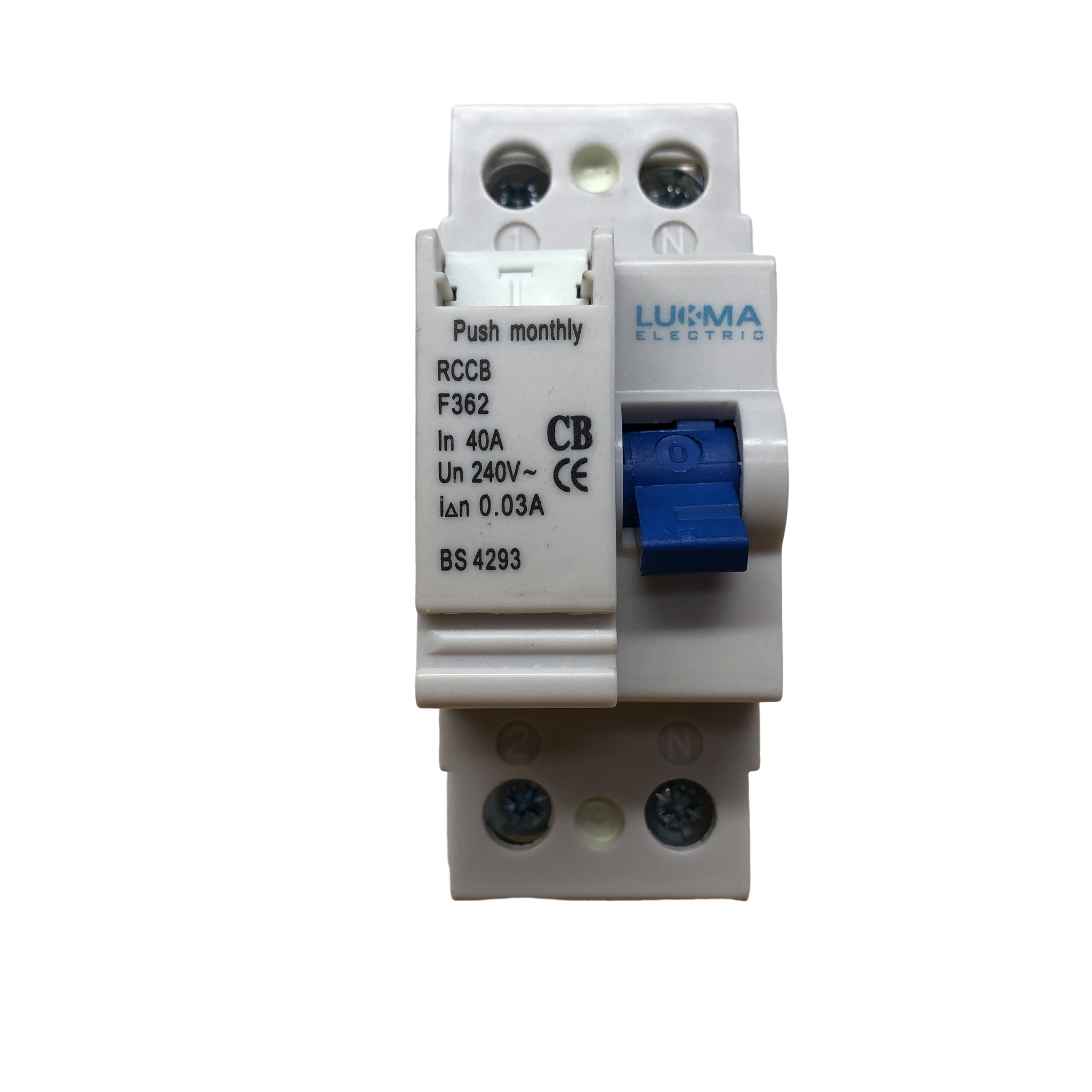 Interruptor Diferencial Residual IDR Bipolar 40 A 30 mA Classe A 39101 Lukma