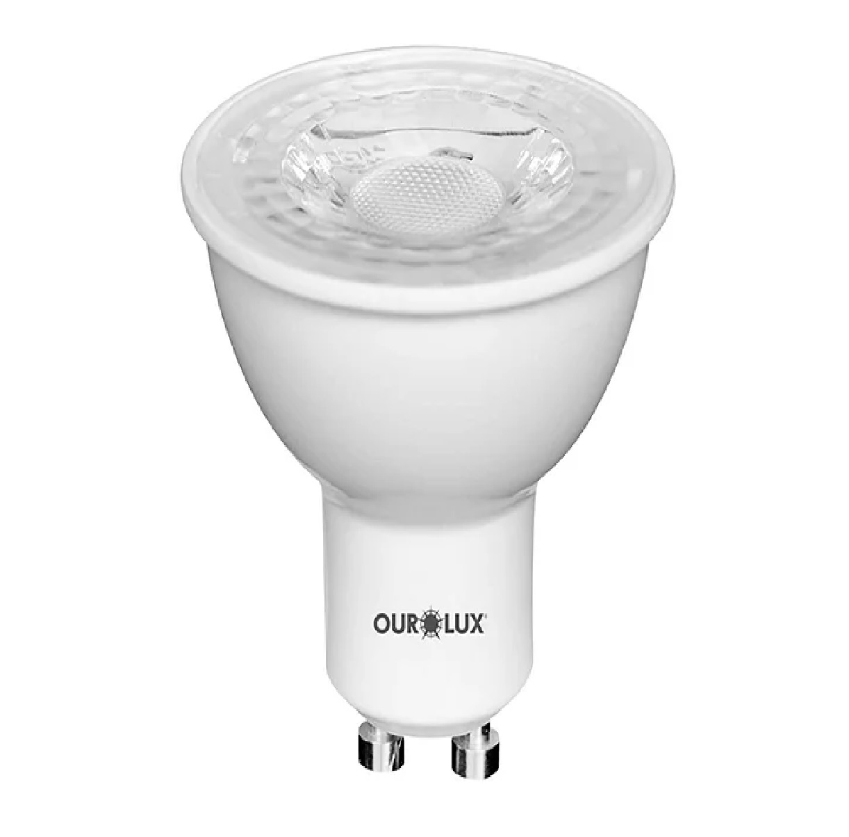 Lâmpada Dicroica MR16 LED 6 W Bivolt GU10 3000 K 20085 Ourolux