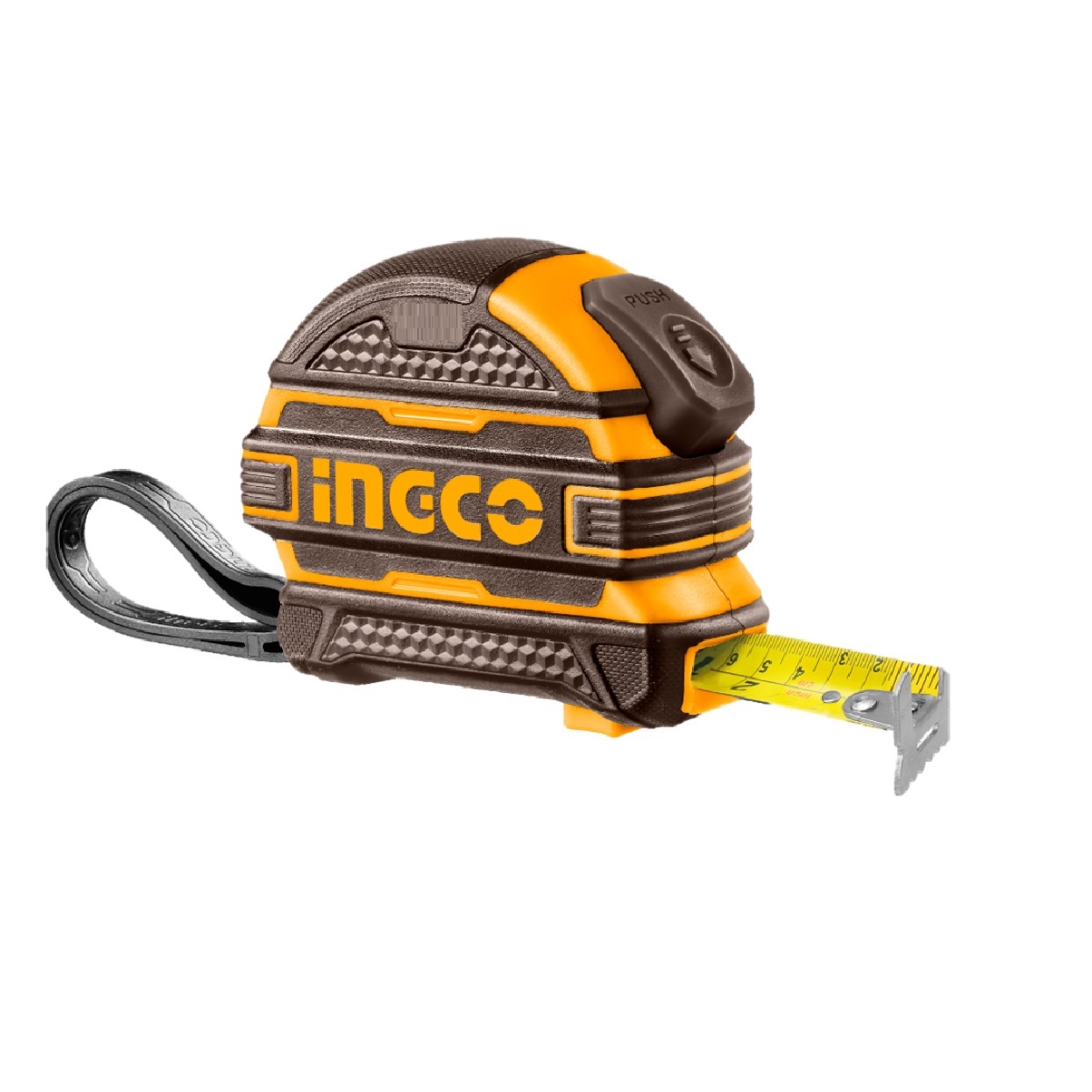Trena Emborrachada 5 m x 19 mm com Botão de Trava HSMT39519 INGCO