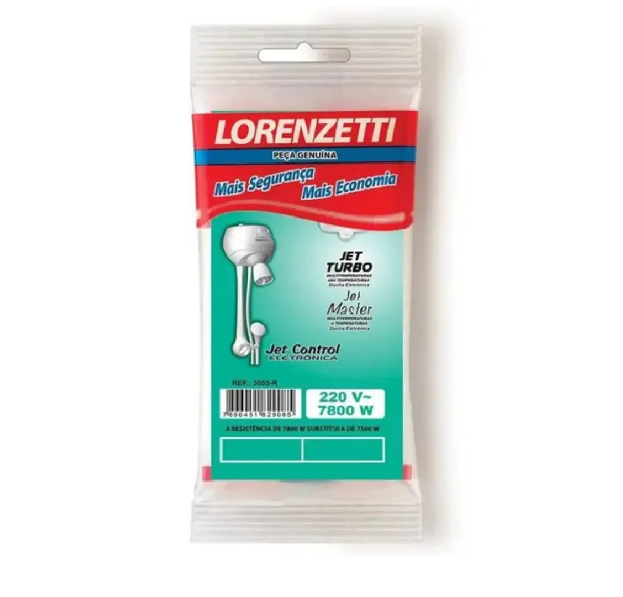 Resistência Jet Turbo/Control 5500 W x 127 V Lorenzetti 3055-S