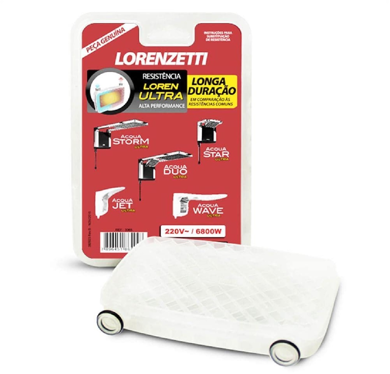 Resistência Original 6800 W 220 V para Linha Acqua 3065-A Lorenzetti