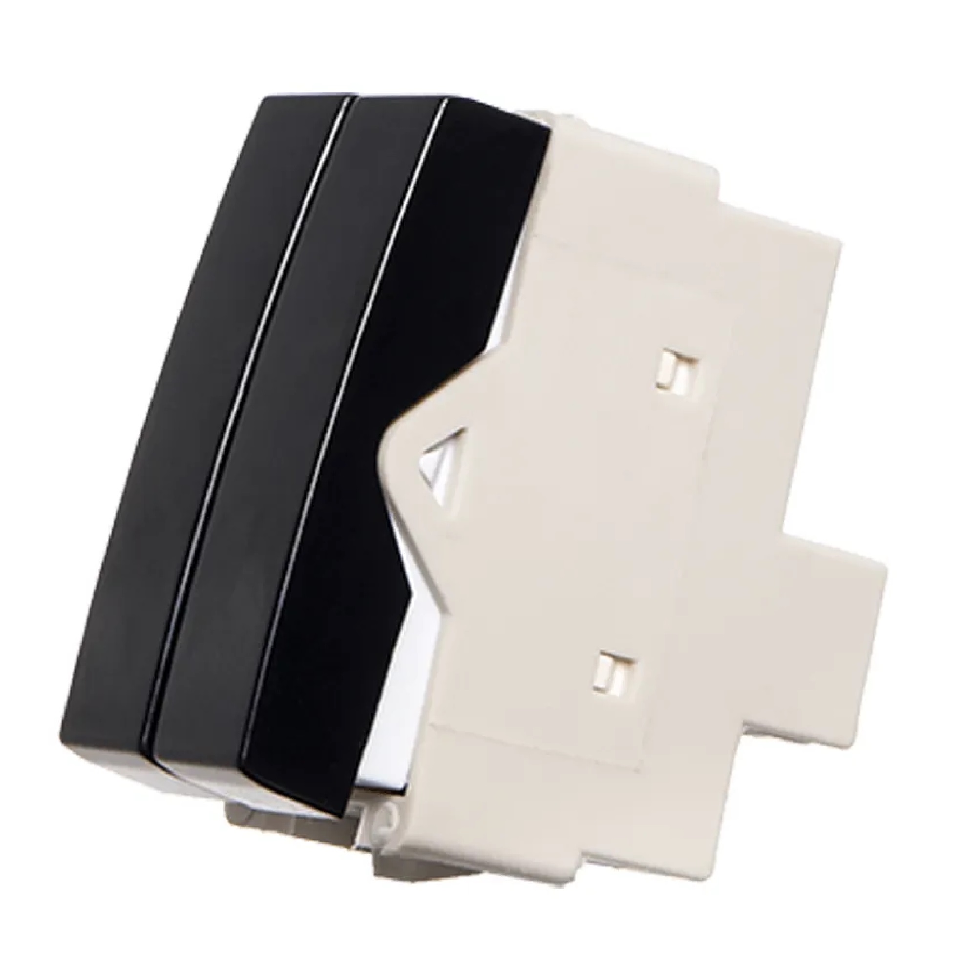Interruptor Duplo Paralelo 10 A Margirius Ebony Clean PA21810