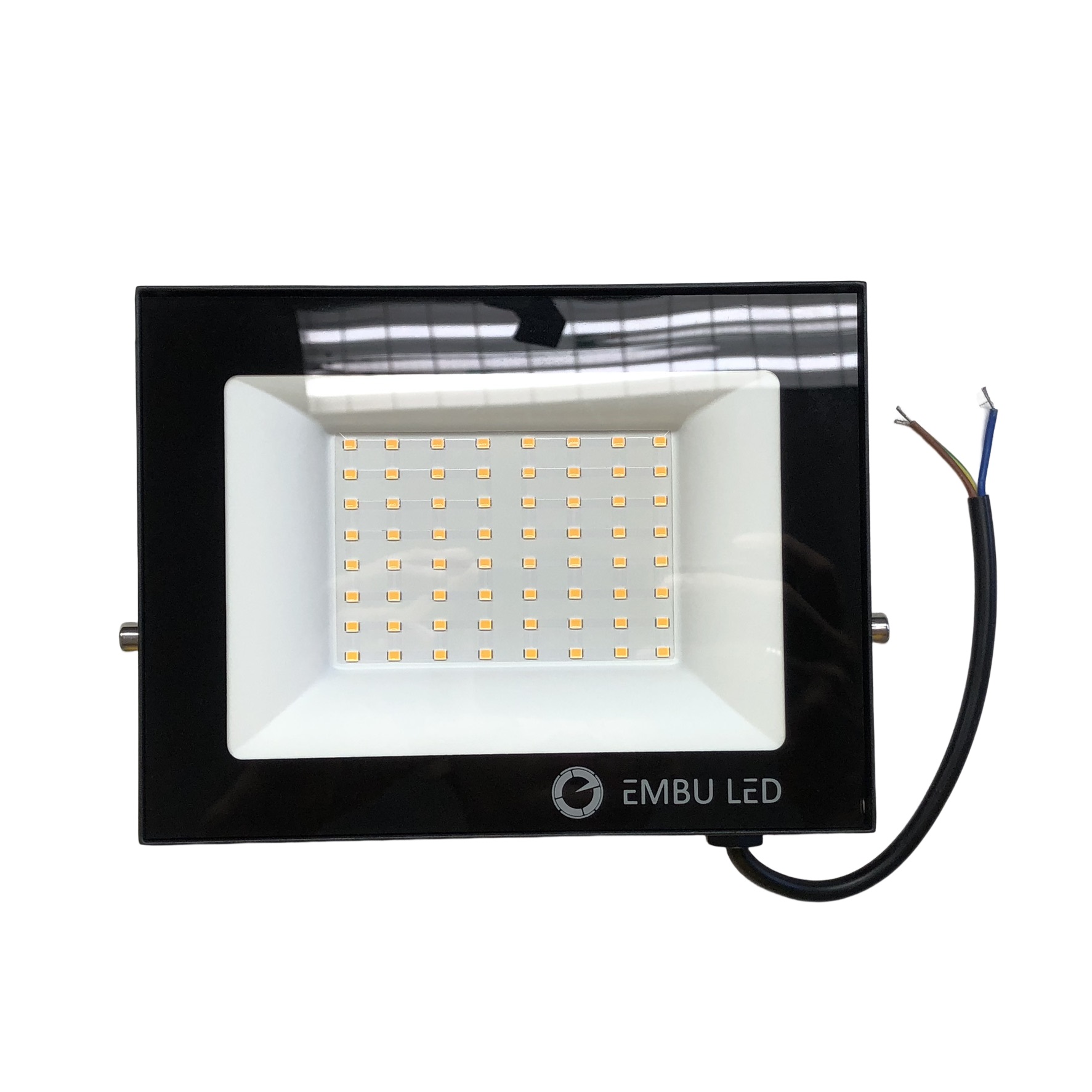 Projetor LED Mini de Alumínio 100 W 3000 K Bivolt Embuled