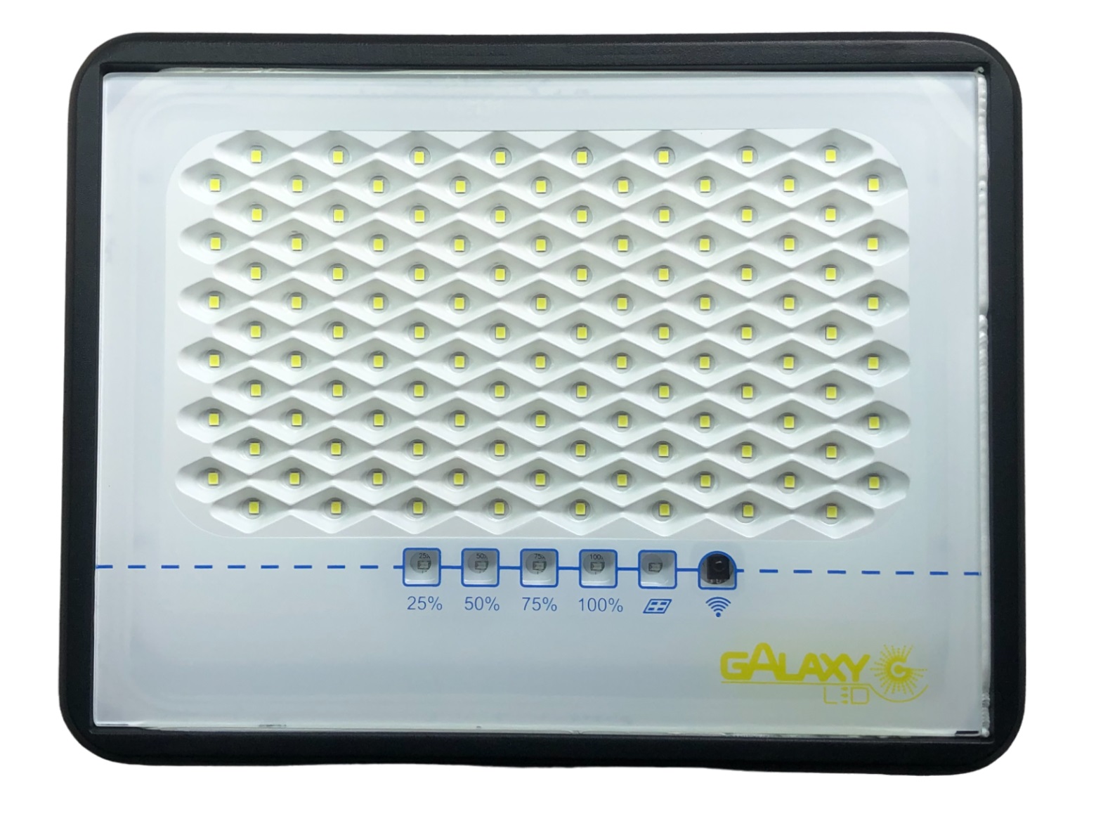 Refletor Solar LED 200 W 6500 K IP65 com Placa Integrada 4088 Galaxy LED