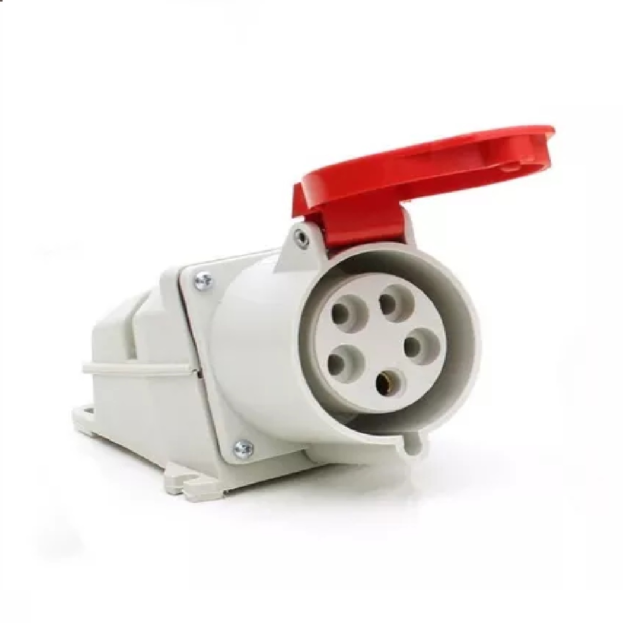 Tomada Industrial de Sobrepor 3P+T+N 16 A 380 V Vermelha Lukma