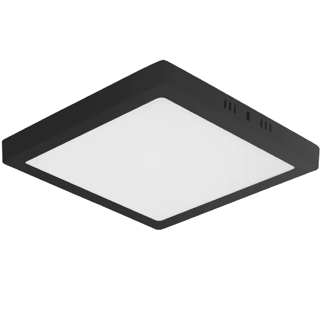 Painel Sobrepor LED Slim Quadrado 12 W Bivolt 3000k Preto Blumenau Iluminação