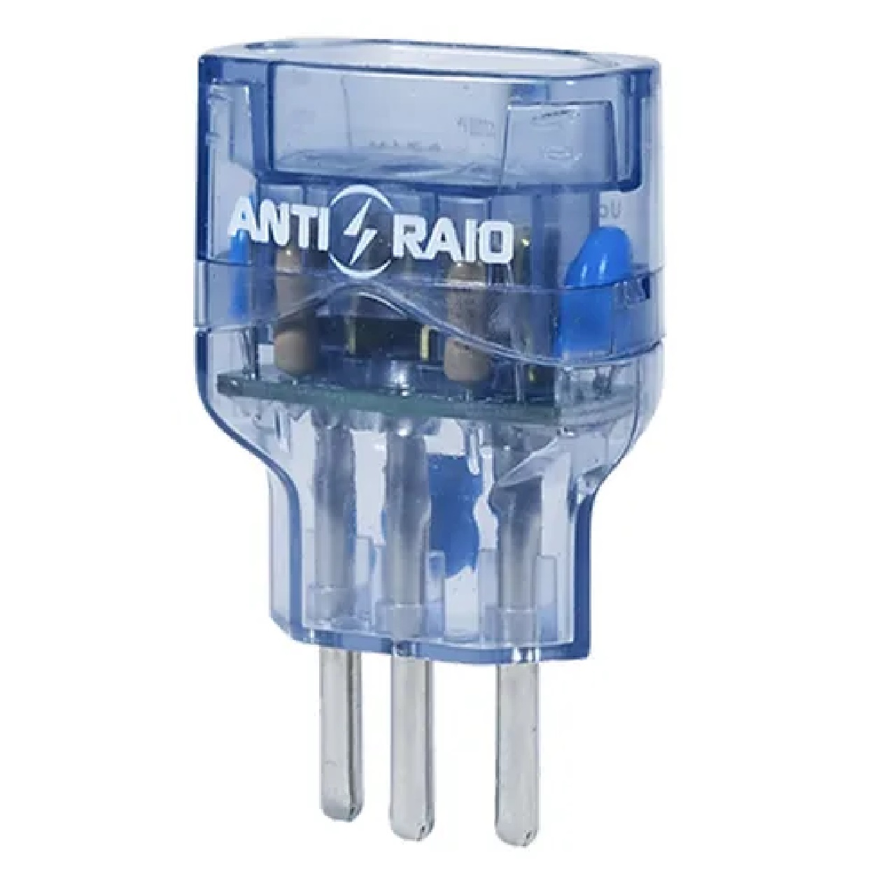 Tomada Protetora com DPS 10 A 100 a 250 Vca 7,5 kA Azul Cristal Embrastec