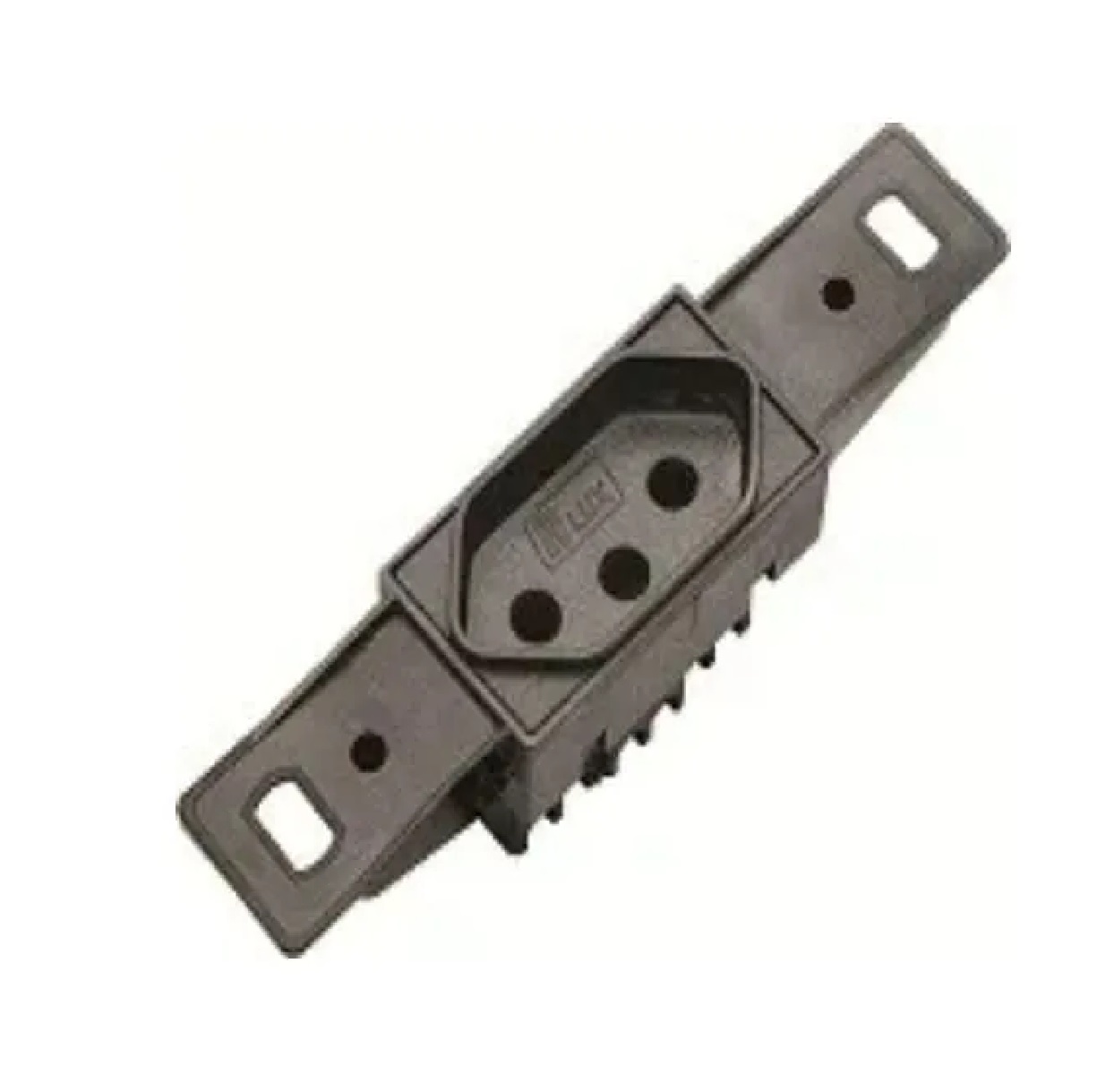 Tomada 2P+T Hexagonal para Condulete 10 A 250 V Haste Longa Preta 97837 B.Lux