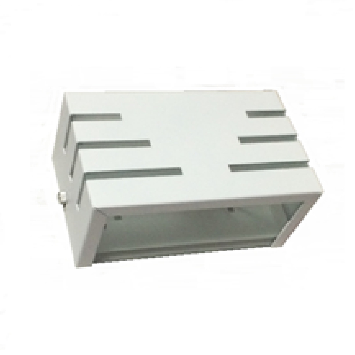 Arandela de Alumínio 2 Focos 3 Frisos 15 x 7 x 9 1x G9 Branco MOD122BR Foco Iluminação