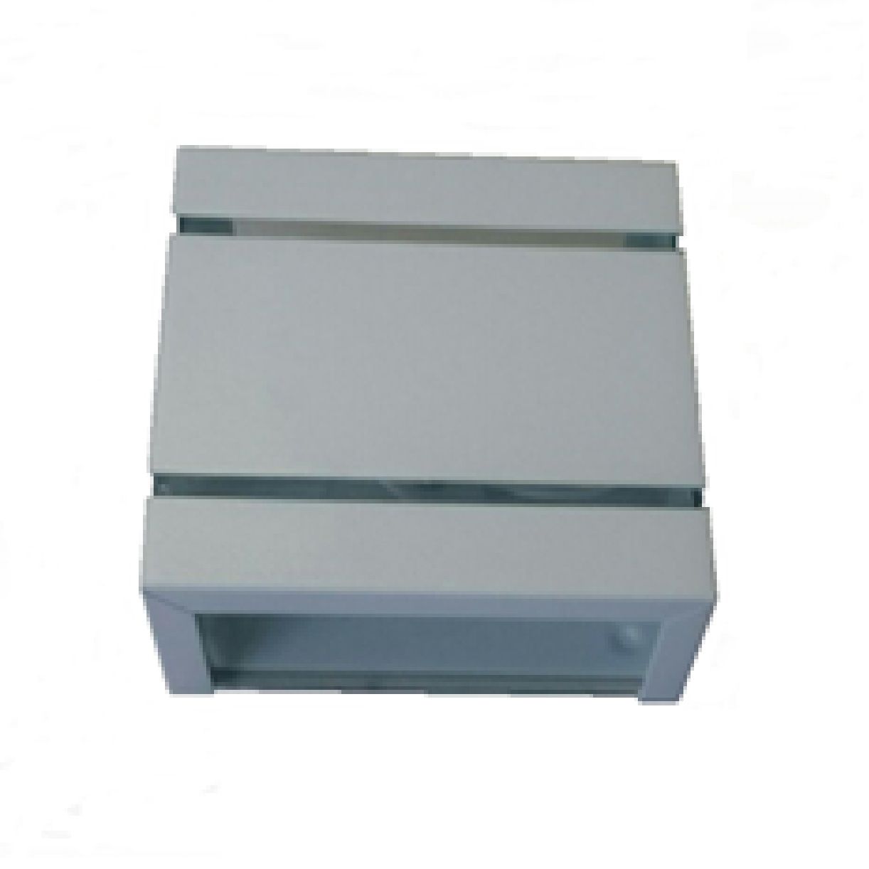 Arandela de Alumínio 2 Focos 2 Frisos 12 x 12 x 5 1x G9 Branco MOD103GBR Foco Iluminação
