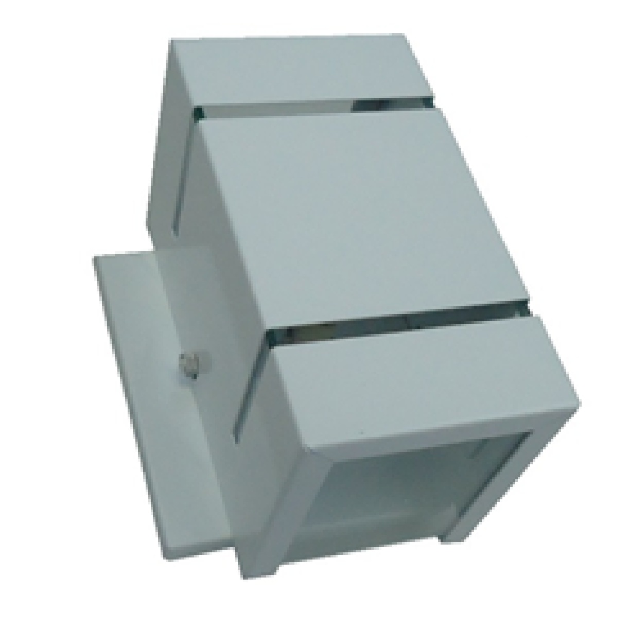 Arandela de Alumínio 2 Focos 2 Frisos 15 x 12 x 9 1x G9 Branco MOD1401BR Foco Iluminação