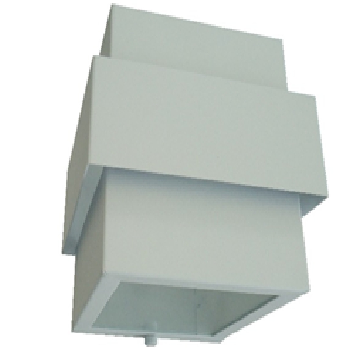 Arandela de Alumínio 2 Focos 1 Aleta 14 x 12 x 12,5 1x G9 Branco MOD1205BR Foco Iluminação