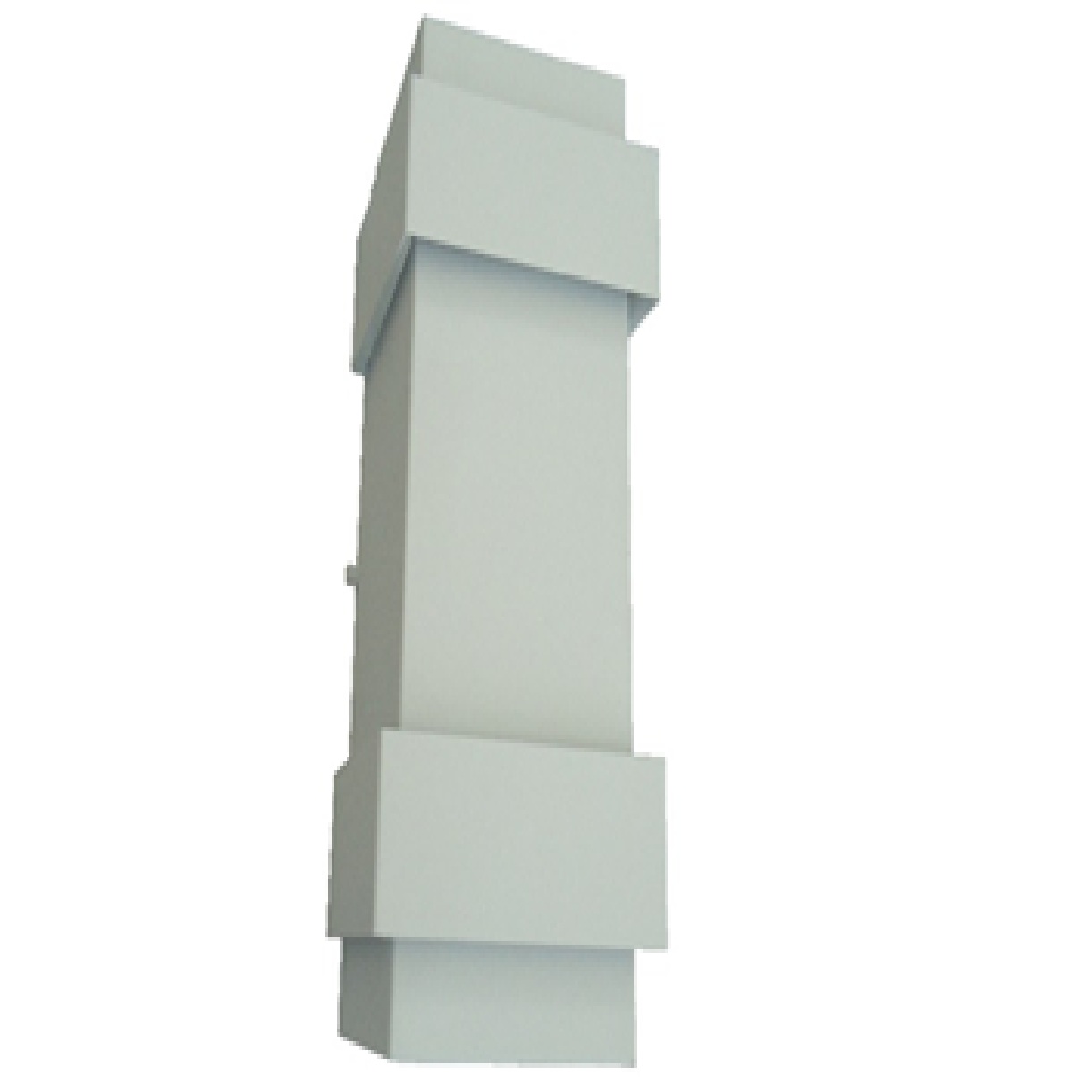 Arandela de Alumínio 2 Focos 2 Aletas 32 x 12 x 12,5 2x G9 Branco MOD1206BR Foco Iluminação