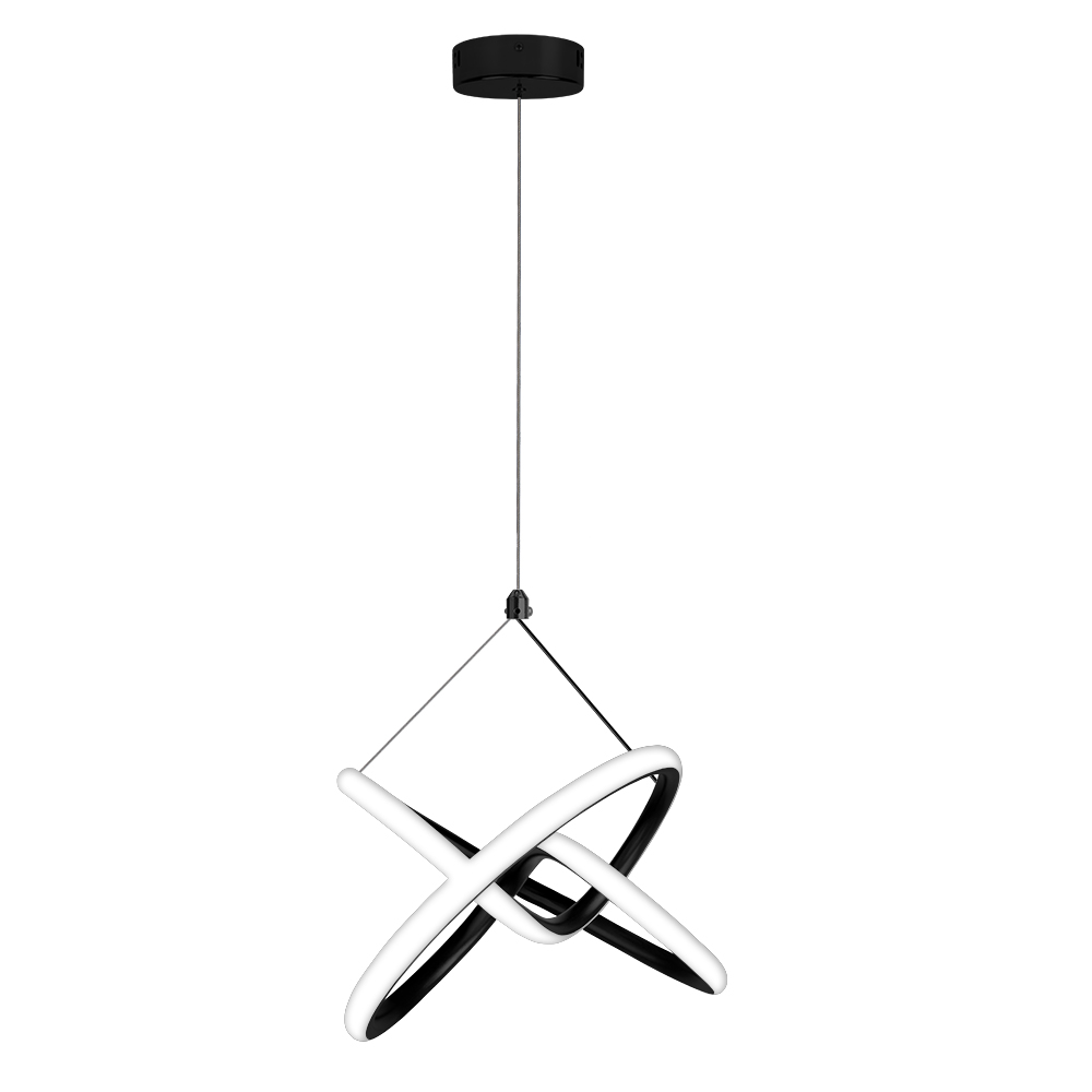 Pendente LED Lupi 195 mm 24 W 3000 K Bivolt Preto 60223001 Blumenau Iluminação