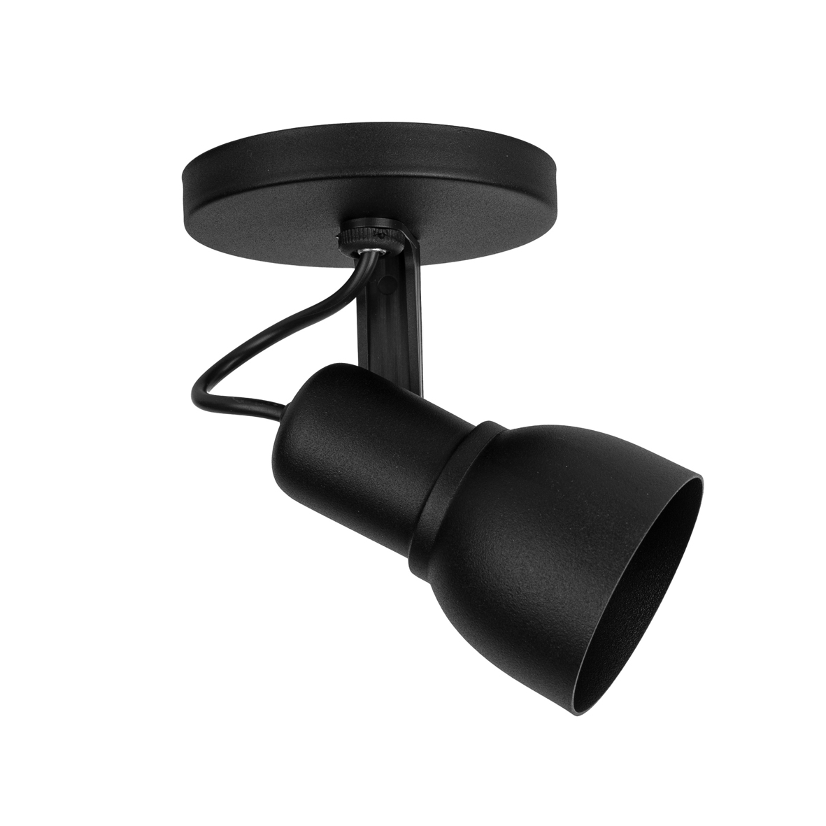 Spot Light Preto 1 Lâmpada SP1857-1 Kin Light