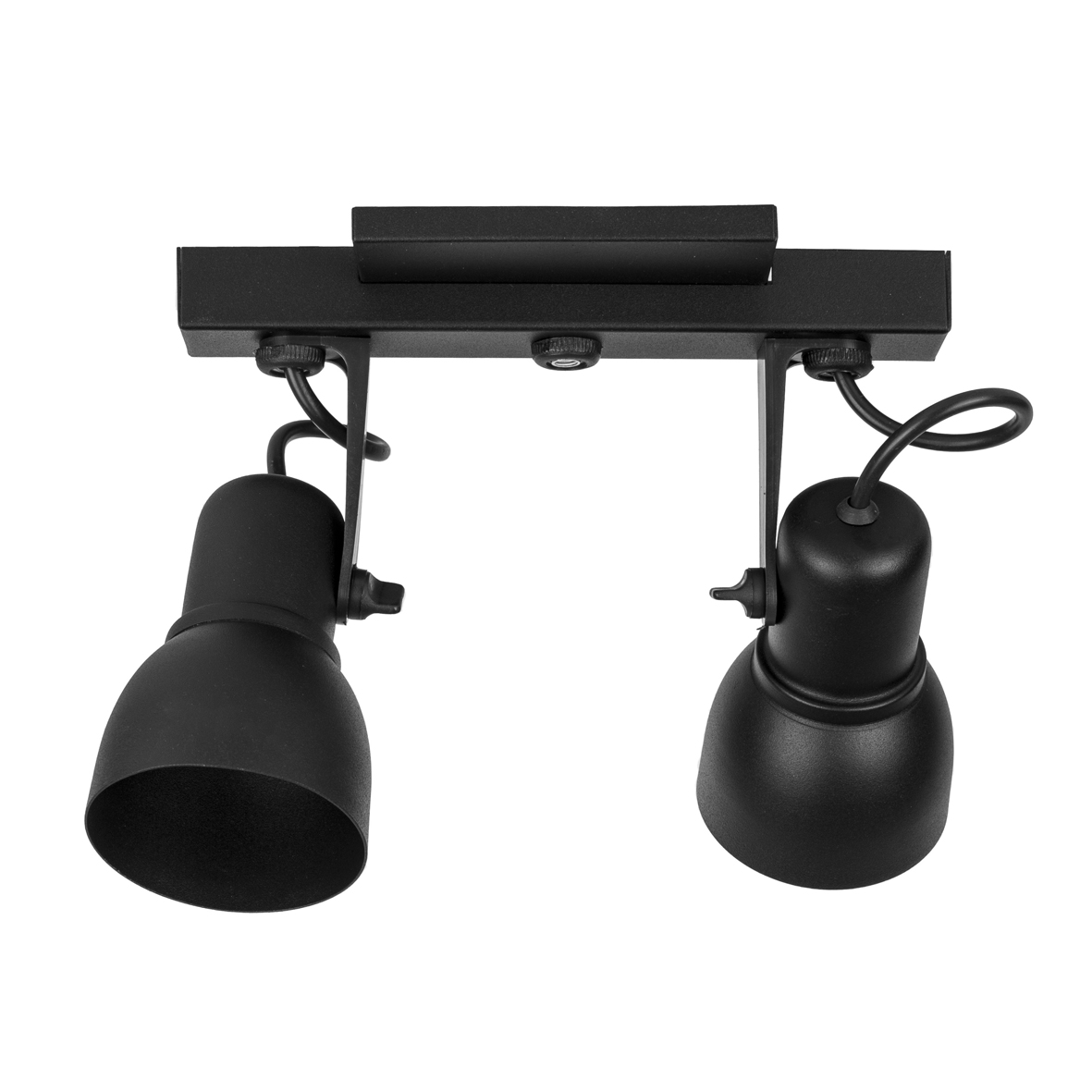 Spot Light Trilho Preto 2 Lâmpada SP1857-2T Kin Light