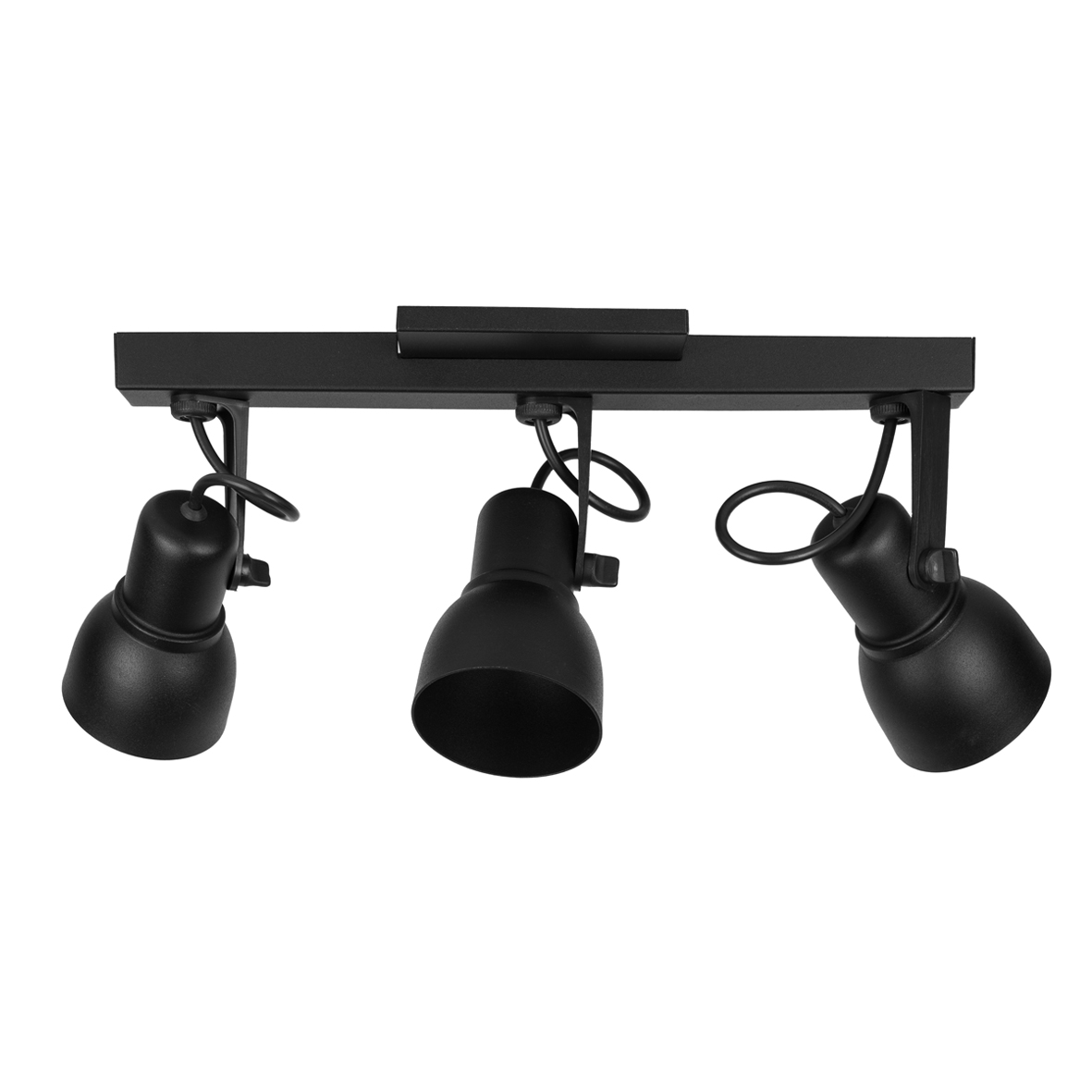 Spot Light Trilho Preto 3 Lâmpada SP1857-3T Kin Light