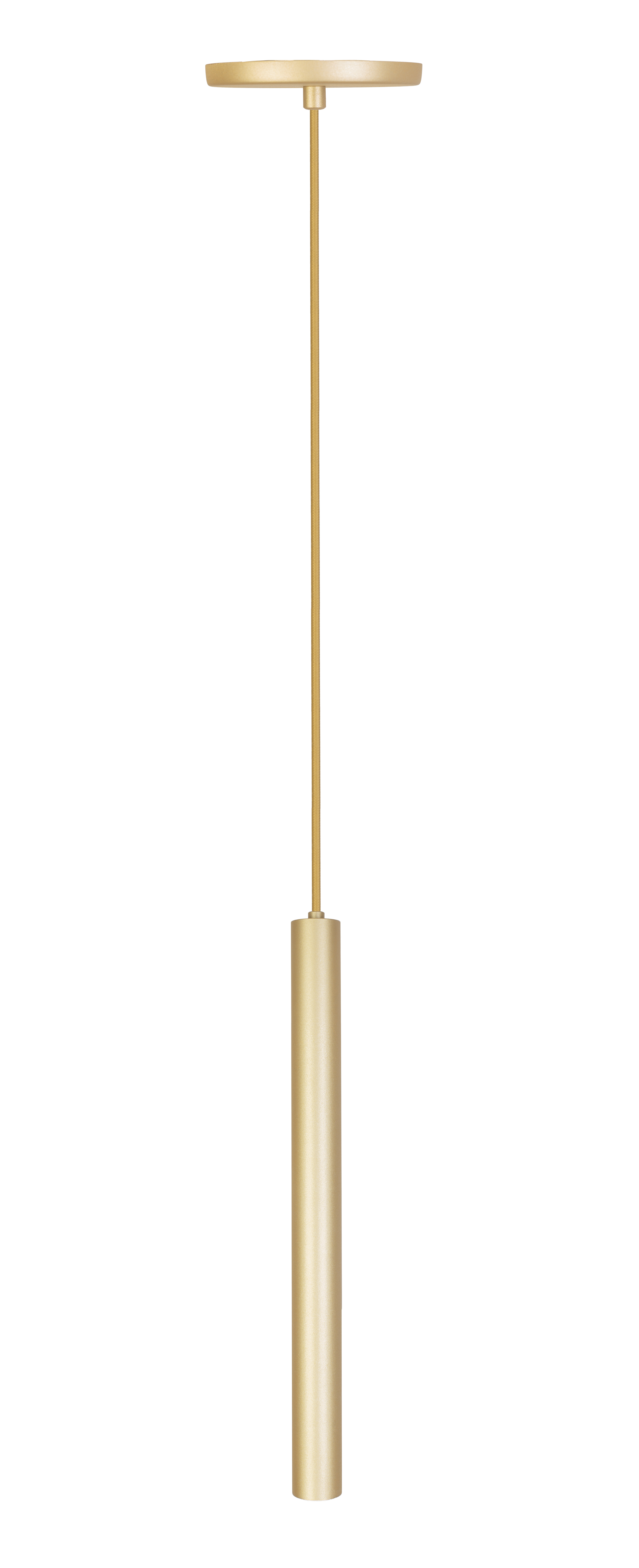 Pendente Siena Tubular 30 cm Dourado PD107/DRCH Kin Light