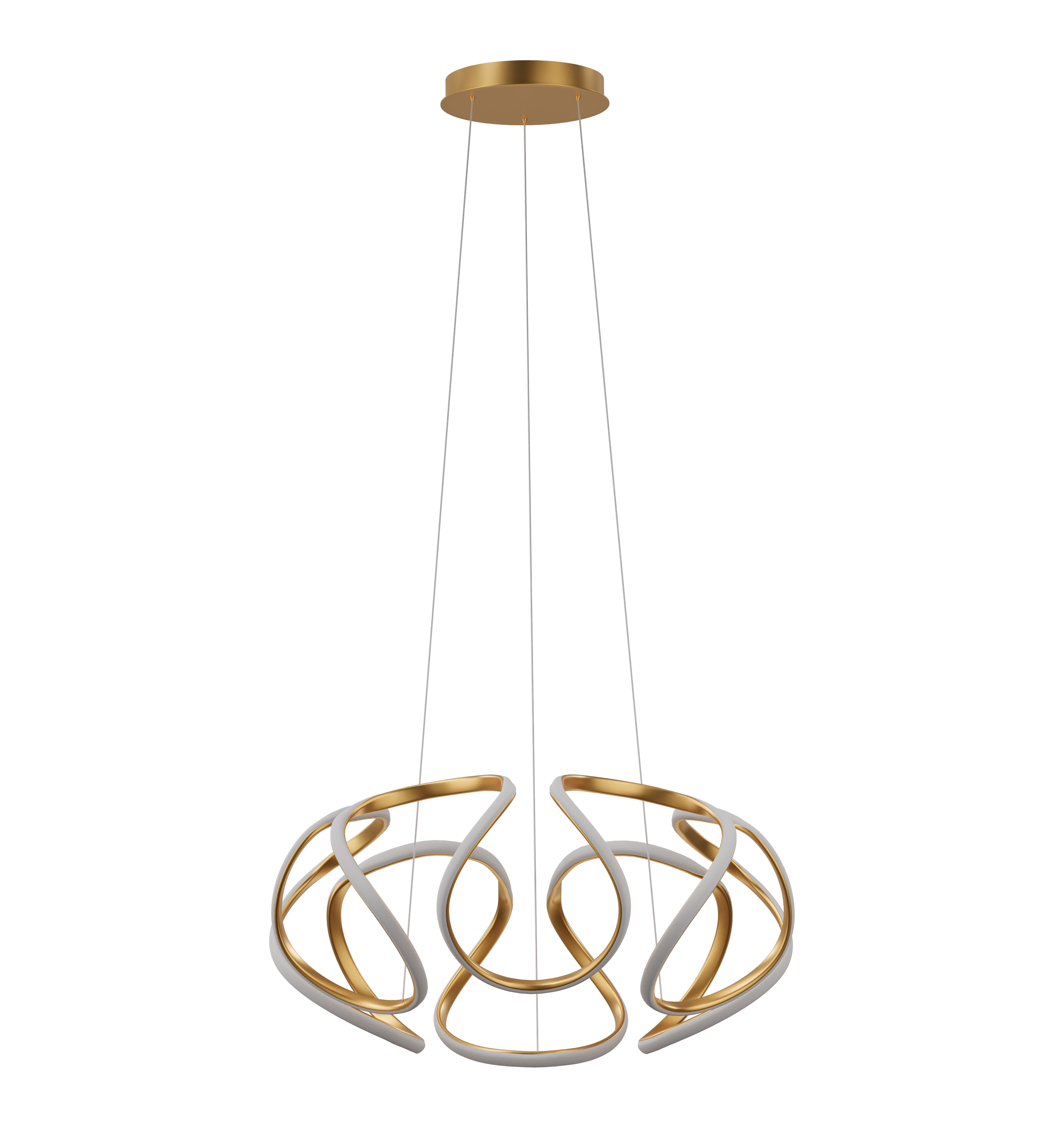 Pendente LED Salerno 60 W 3000 K Dourado PD621/GD Kin Light