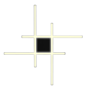 Arandela/Plafon LED Orleans 42 W 3000 K Preto PL116/PT42W Kin Light