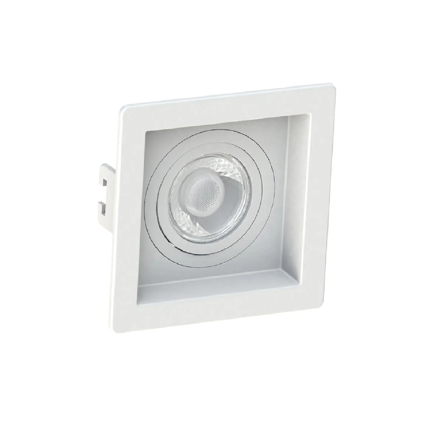 Spot de Embutir Quadrado Recuado para Lâmpada MR16 Branco 70 x 70 mm 1062210 Moon