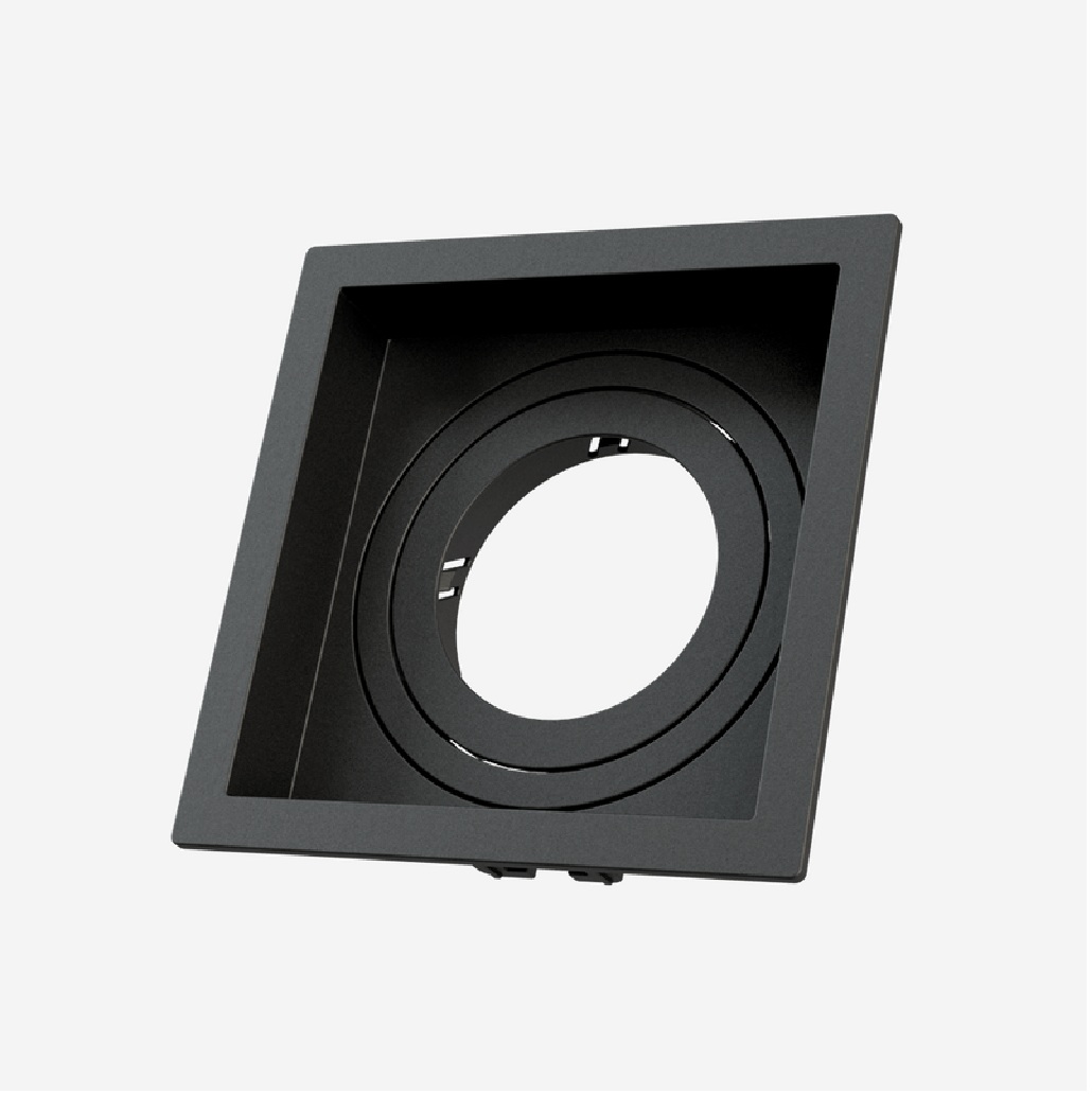 Spot Embutir Quadrado Par 20 Recuado Preto Black+Decker