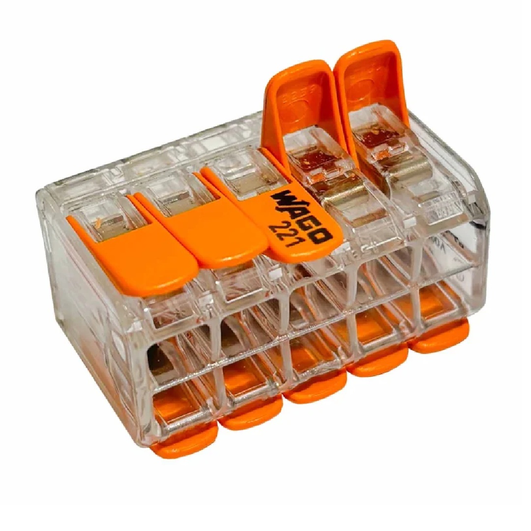 Conector de Emenda WAGO 10 Polos 0,14 a 4 mm² 32 A 221-420