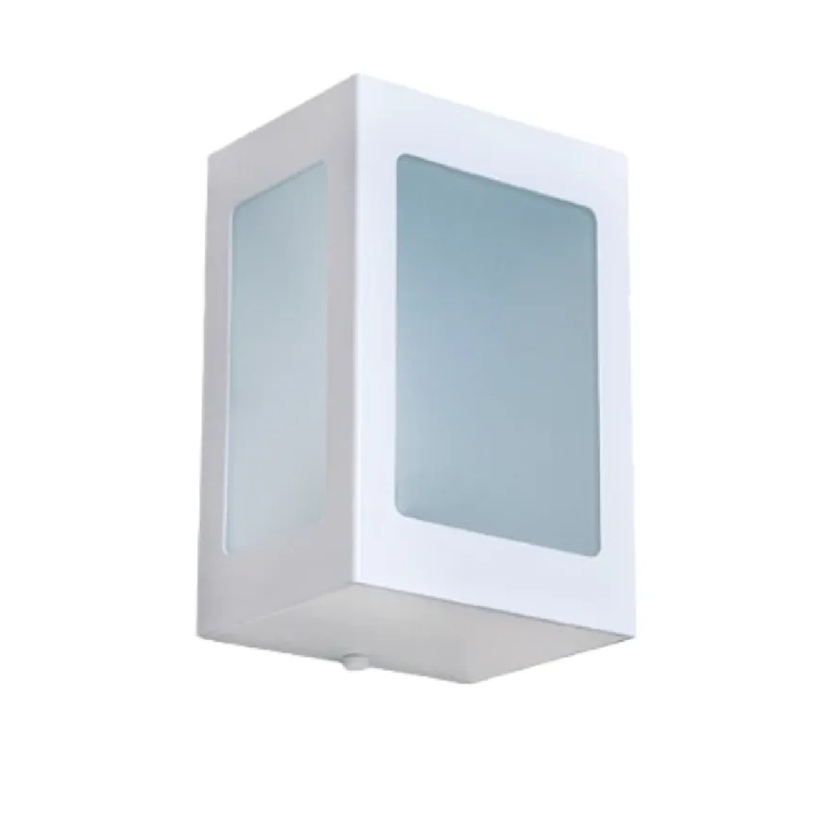 Arandela de Alumínio 2 Focos 5 Placas De Vidro 20 x 12 x 9 1x E27 Branco MOD1025BIBR Foco Iluminação