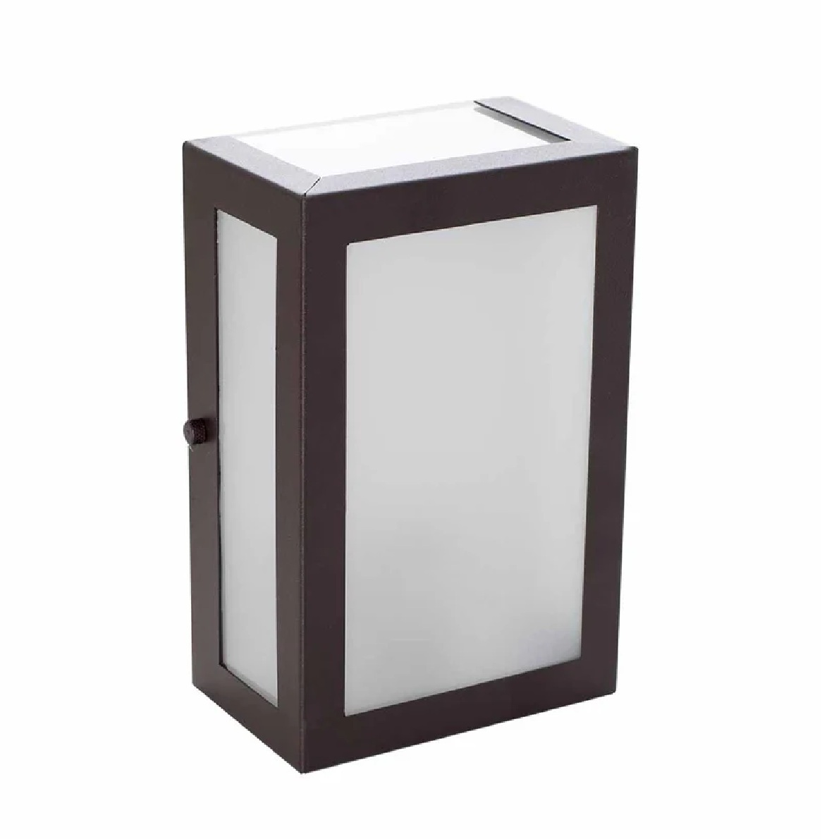 Arandela de Alumínio 2 Focos 5 Placas De Vidro 20 x 12 x 9 1x E27 Marrom MOD1025BIMR Foco Iluminação