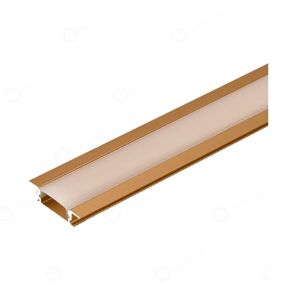 Perfil de Alumínio de Embutir para Fita LED 2 m Dourado EBFIL61238 Embuled