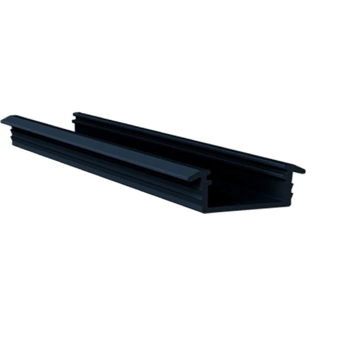 Perfil de Alumínio de Sobrepor 20 x 15MM x 3 m Preto EBFIL61301 Embuled