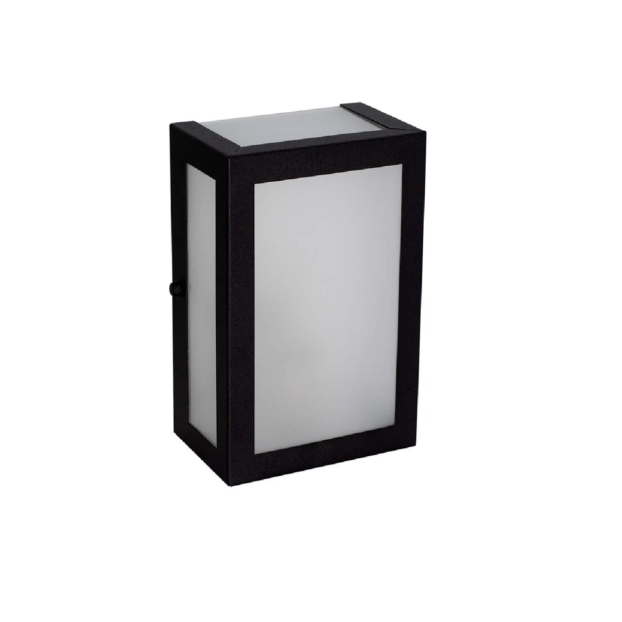 Arandela de Alumínio 2 Focos 5 Placas De Vidro 20 x 12 x 9 1x E27 Preto MOD1025BIPT Foco Iluminação