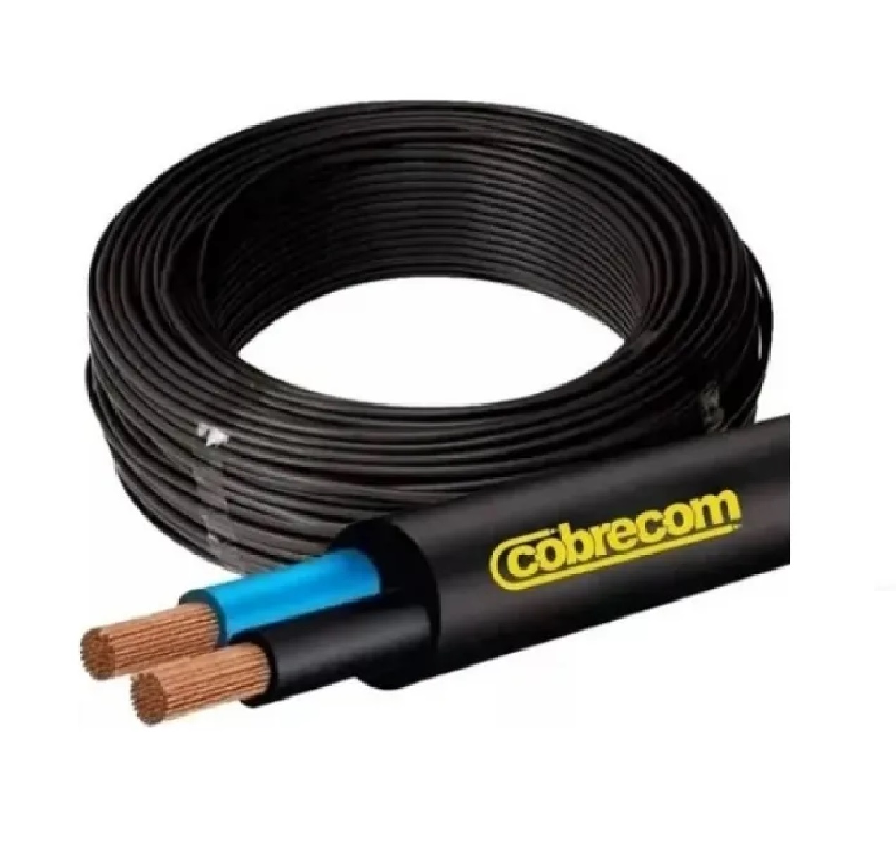Cabo PP Flexível 2 x 1,5 mm² 500 V Rolo 100 m Cobrecom